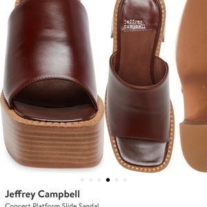 Jeffrey Campbell concert platform slides shoes
